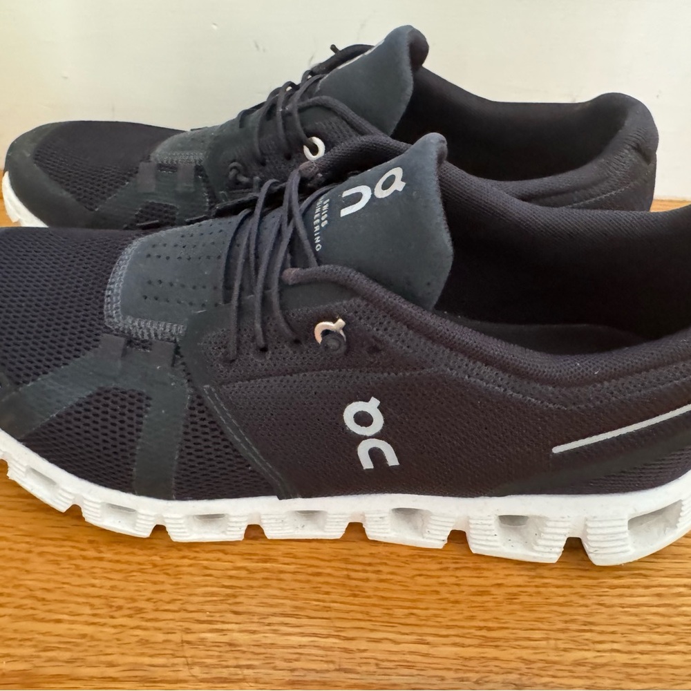 On Running Women’s Black and White Athletic Shoes